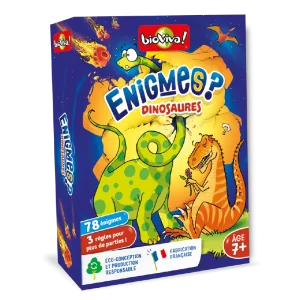 Jeu de société Énigmes Dinosaures dès 7 ans