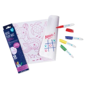 Coloriage nomade : Mini Playmat SIRENE - 4 feutres inclus