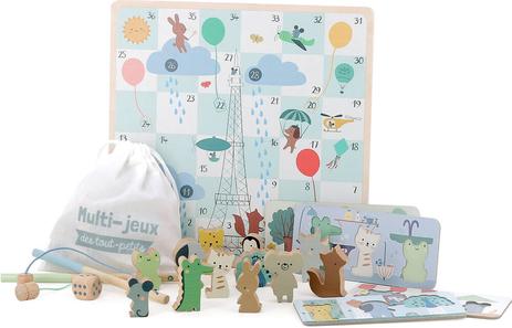 Coffret multi-jeux en bois dès 2 ans – 4 jeux éducatifs – Image 4