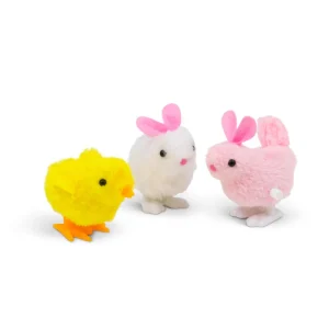 Jouets à remonter poussins et lapins mécaniques assortis