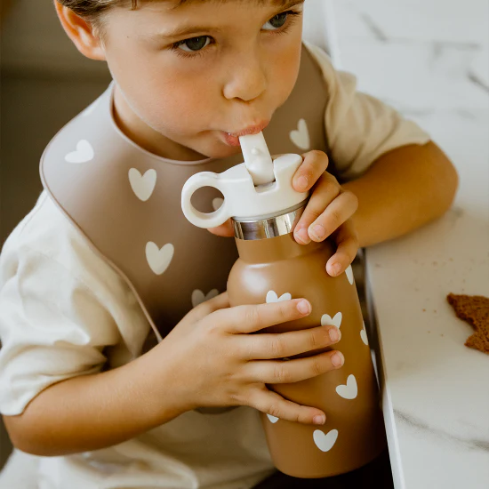 Gourde acier inox coeur - caramel – Image 3