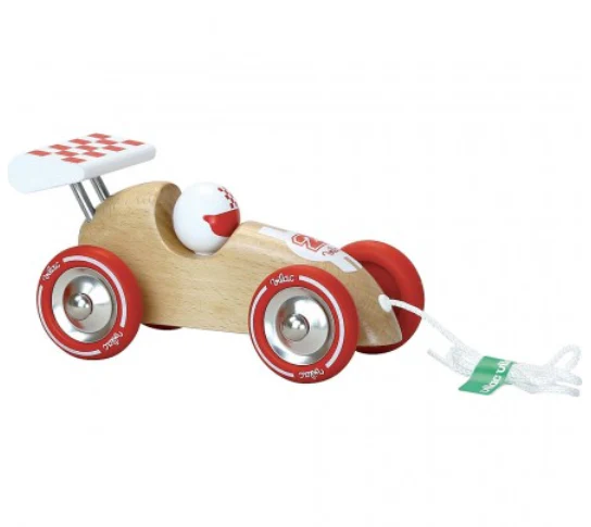 Voiture de course à trainer bois