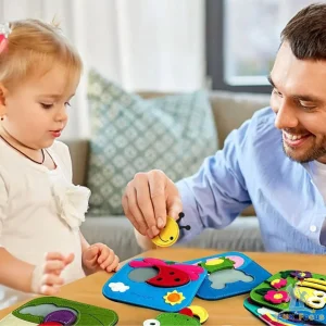 Jeu bebe 1 an : Puzzle bebe en Feutrine👶🏽🧩