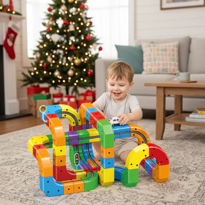 Circuit voiture enfant | CAR-MAG™ Jeu Magnétique STEM🚗 – Image 2