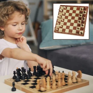 Jeu d'échec en bois | Jeux d'échecs Magnétiques ♟️Logique et Stratégie