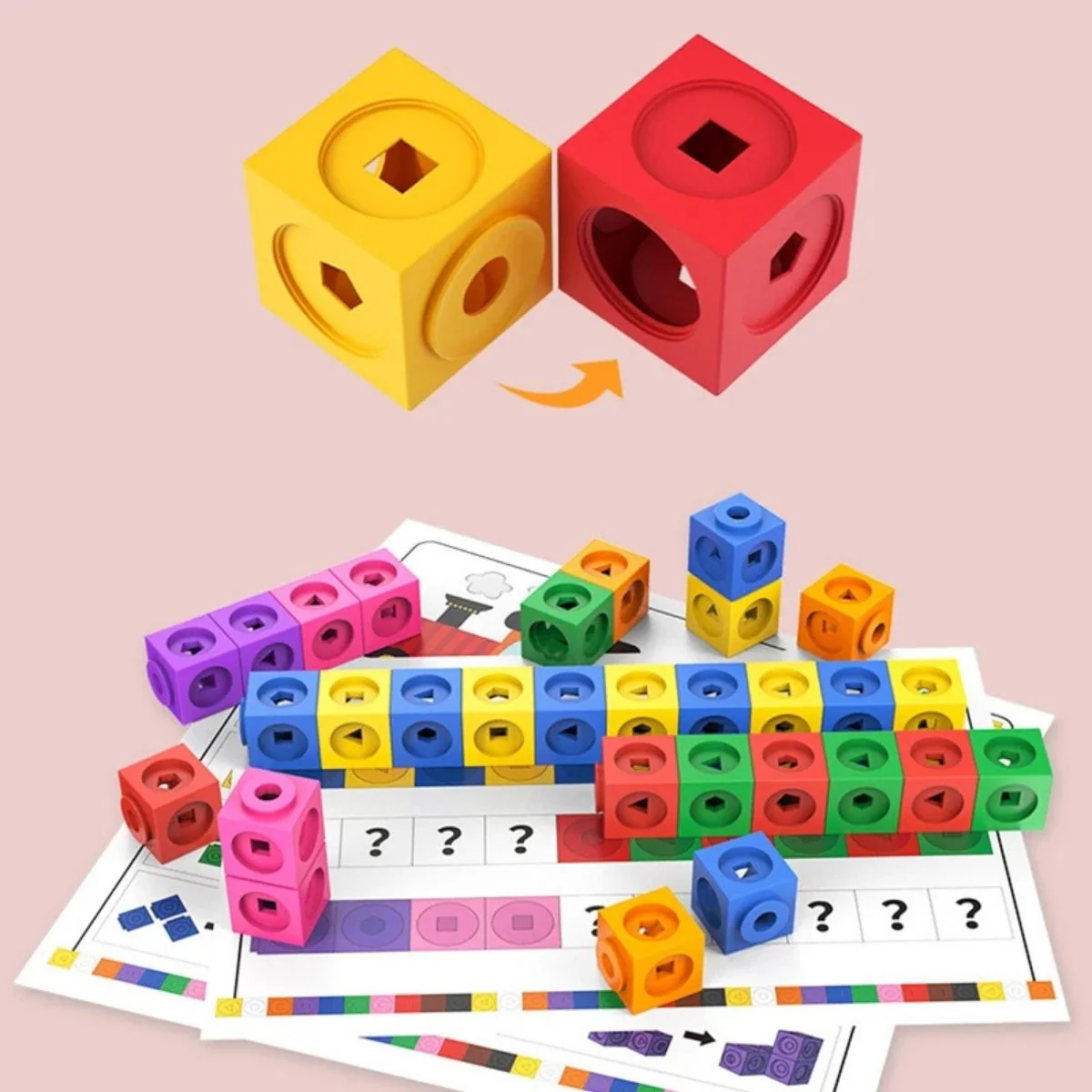 Jouet Montessori| les 100 blocs à calculer :CENTICUBE🧮👷‍♂️ – Image 6