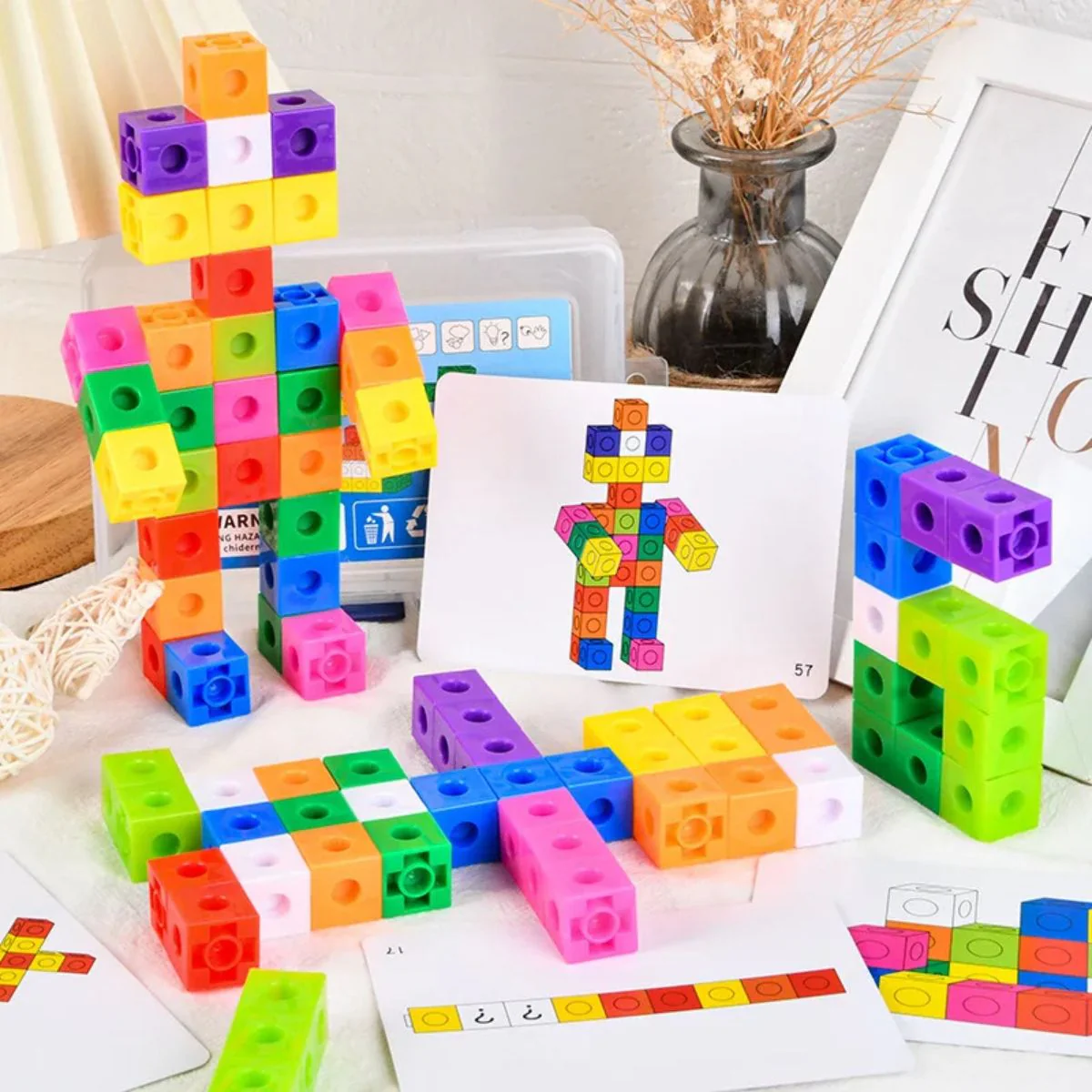Jouet Montessori| les 100 blocs à calculer :CENTICUBE🧮👷‍♂️ – Image 2