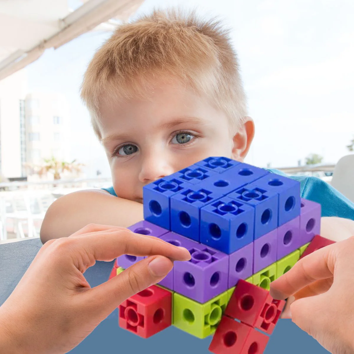 Jouet Montessori| les 100 blocs à calculer :CENTICUBE🧮👷‍♂️ – Image 4