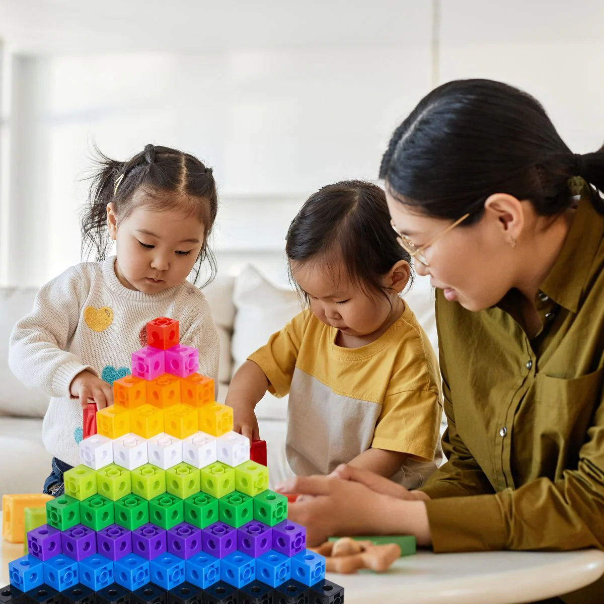 Jouet Montessori| les 100 blocs à calculer :CENTICUBE🧮👷‍♂️ – Image 5