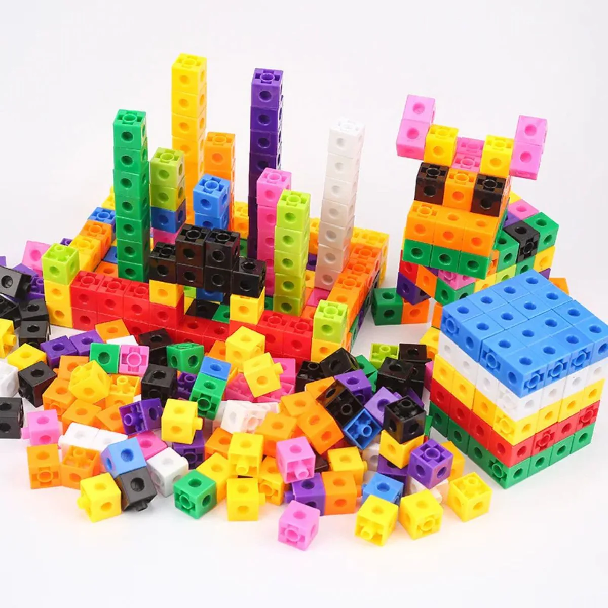 Jouet Montessori| les 100 blocs à calculer :CENTICUBE🧮👷‍♂️ – Image 3