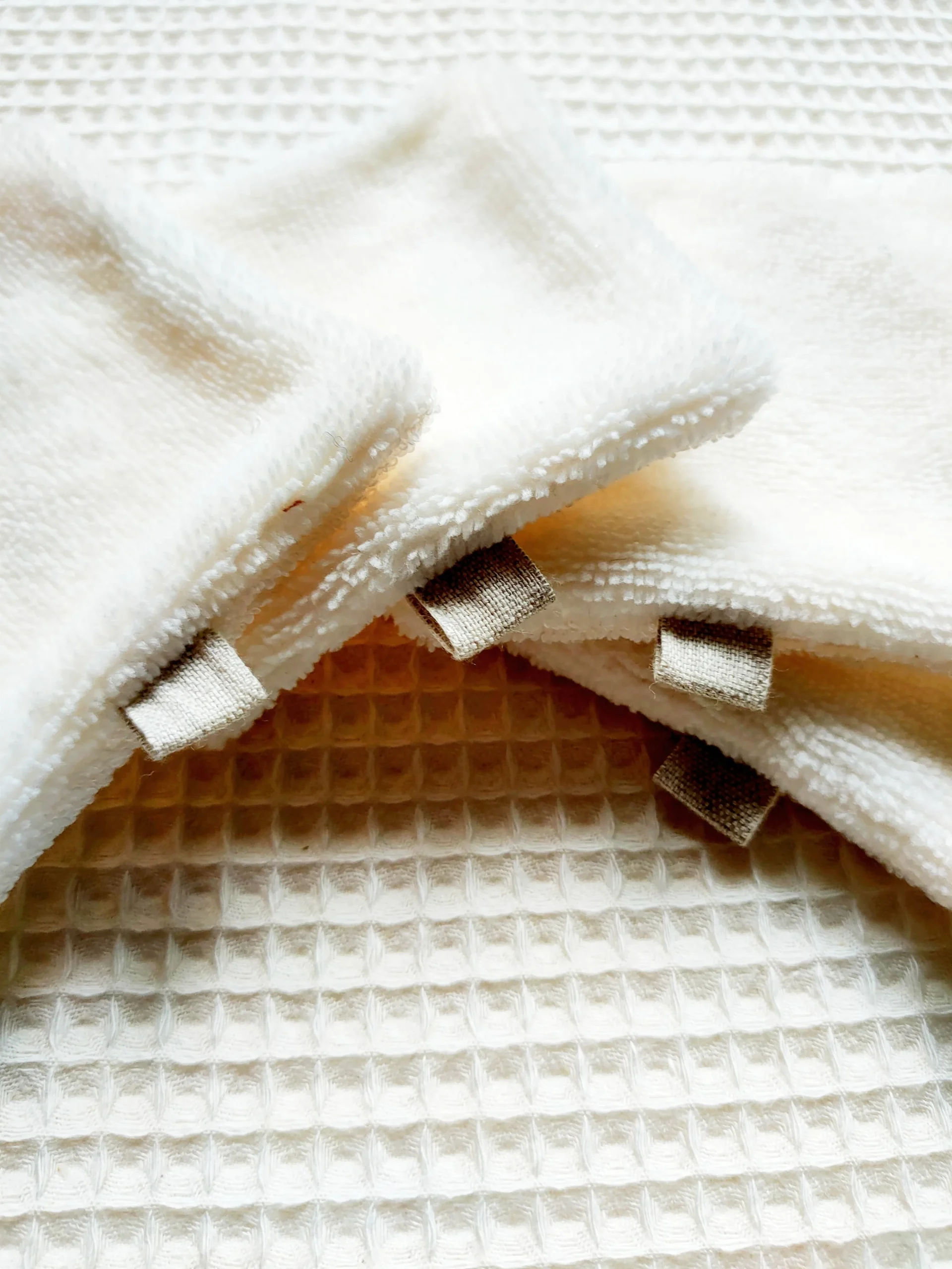 Lingette Lavable Bambou Blanc Ecru – Image 3