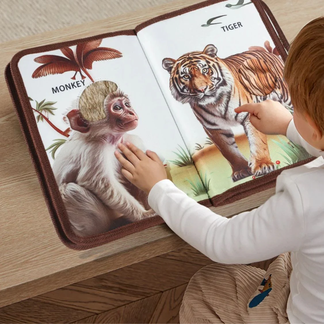 Livre enfant 2 ans: LIVRES TACTILES découvertes des animaux