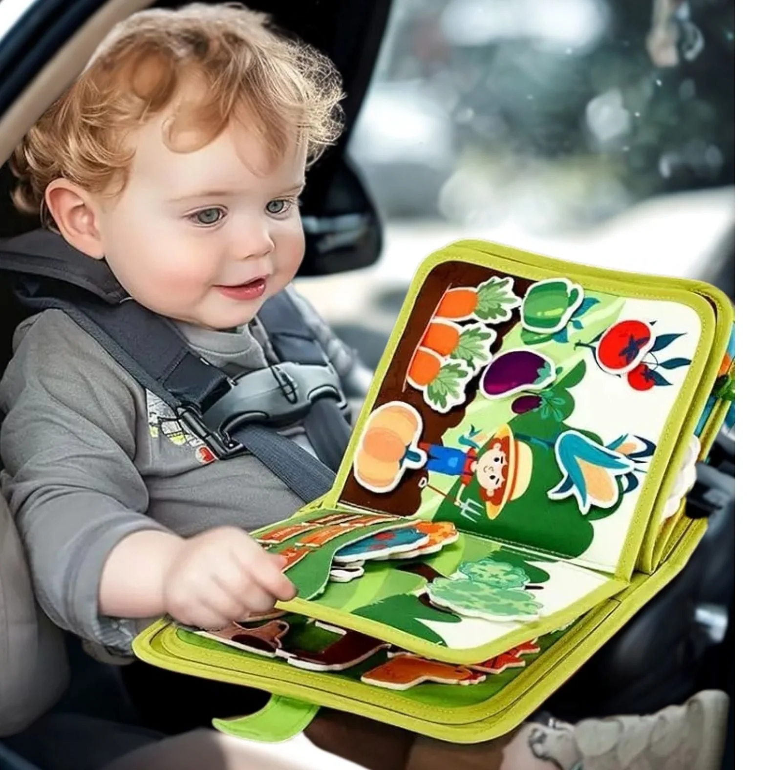 Livre pour enfant: BUSYBOOK-Histoire d'animaux de ferme (3 à 6ans)📕🐴🫑🍅 – Image 7
