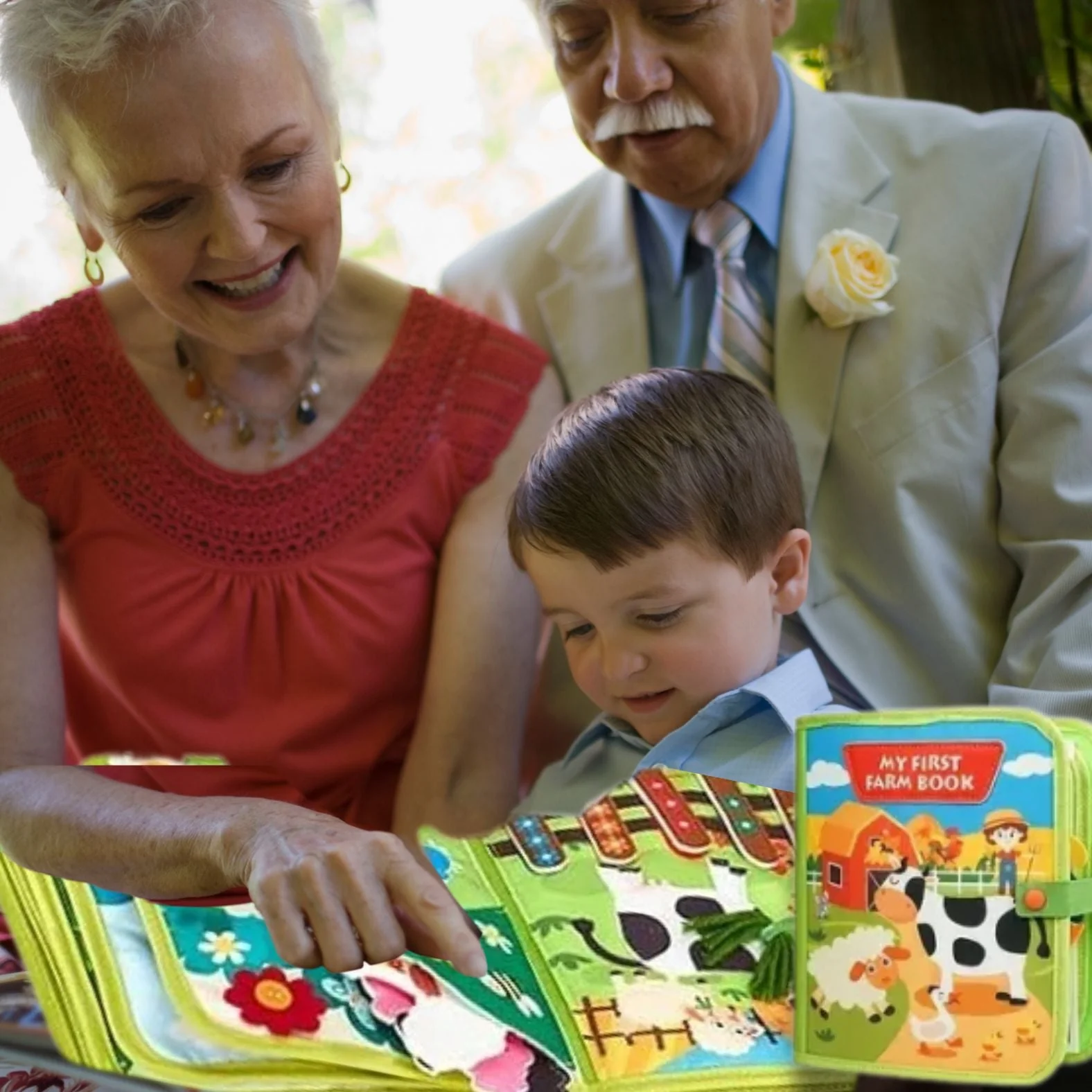Livre pour enfant: BUSYBOOK-Histoire d'animaux de ferme (3 à 6ans)📕🐴🫑🍅 – Image 3