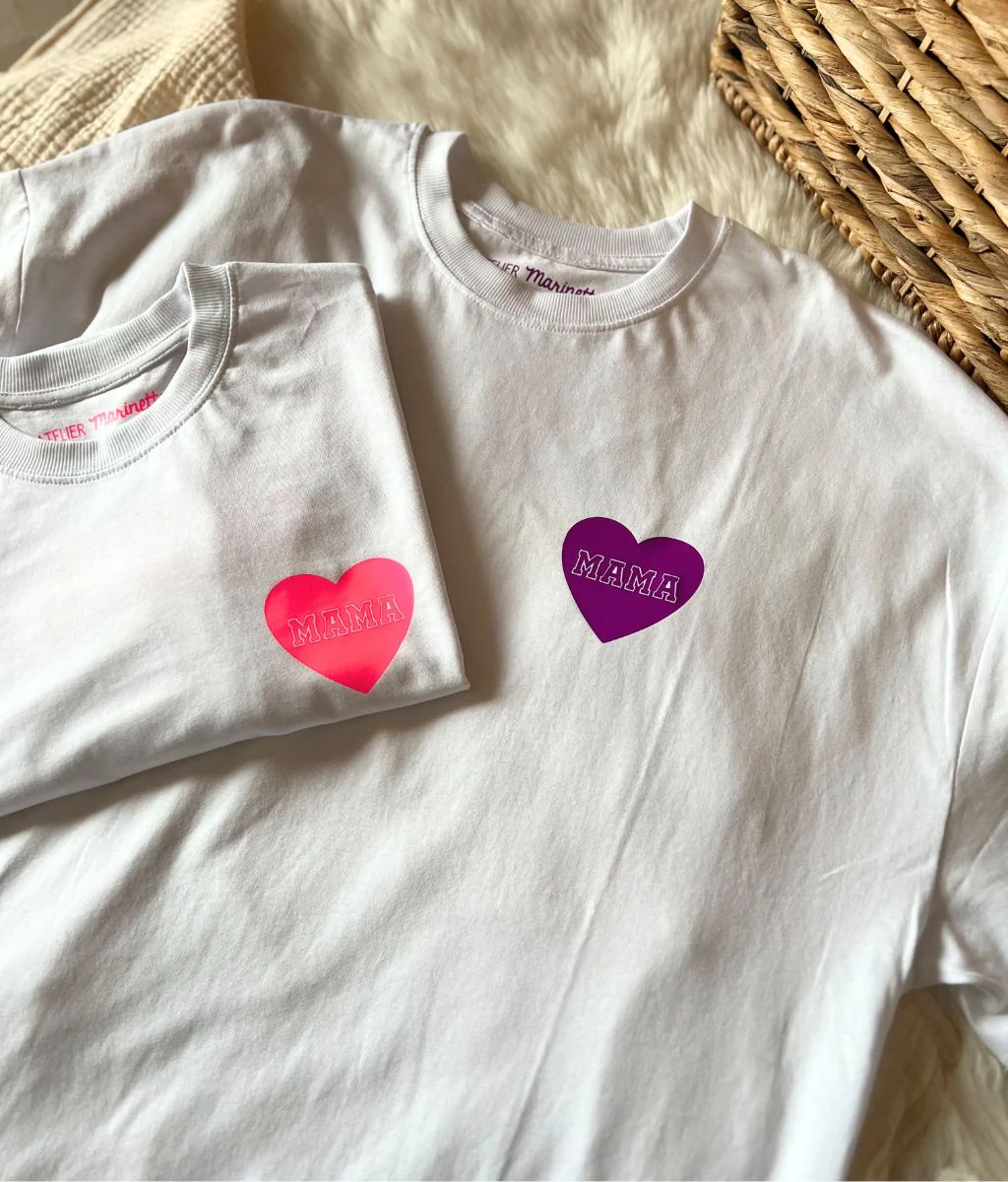 T-shirt Mama Love & Papa Love – Image 9