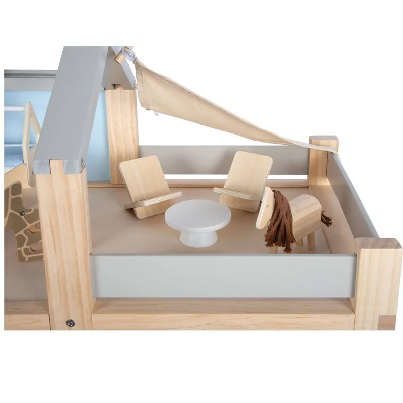 Maison de poupée bois avec meubles – Image 6
