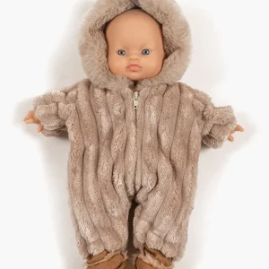 Babies – Combinaison Pilote en velours Minky galet