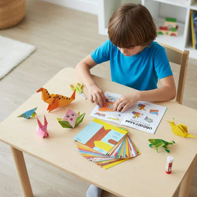 Papier pour Origami| activité manuelle pour enfant🐦📄 – Image 8