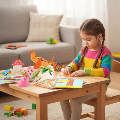 Papier pour Origami| activité manuelle pour enfant🐦📄 – Image 9