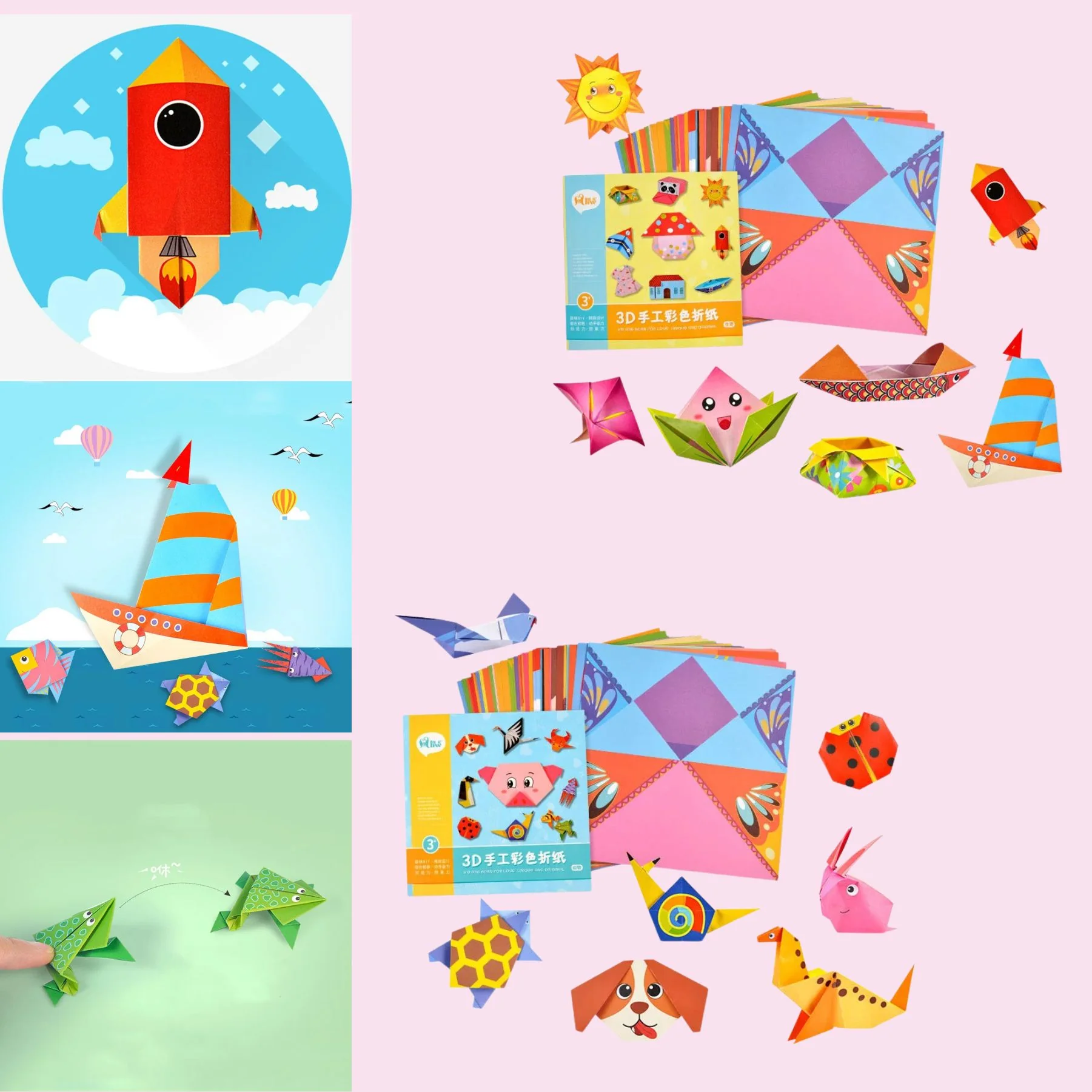 Papier pour Origami| activité manuelle pour enfant🐦📄 – Image 6