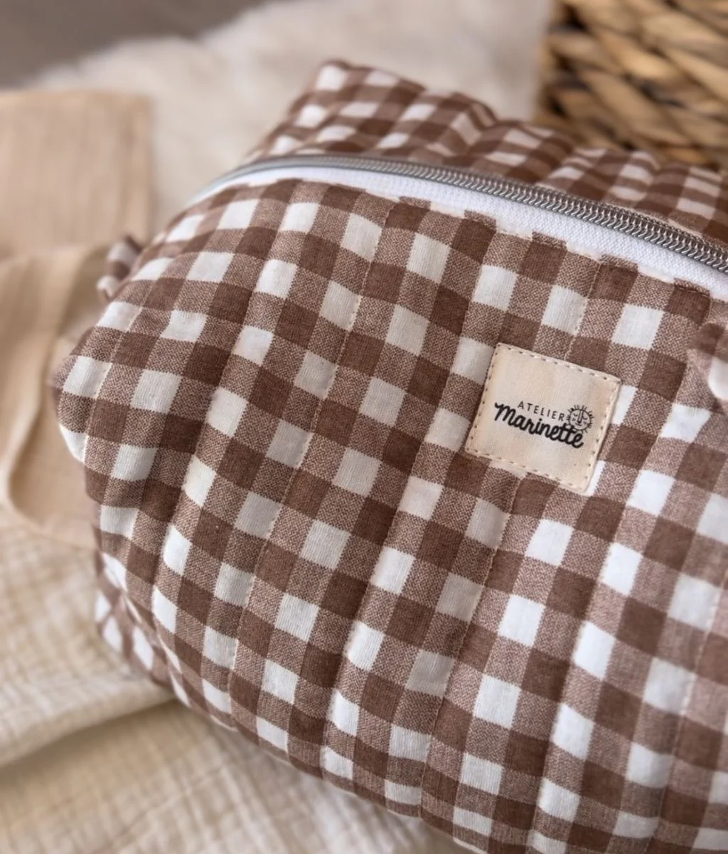 Paulette la maxi trousse de toilette vichy – Image 4