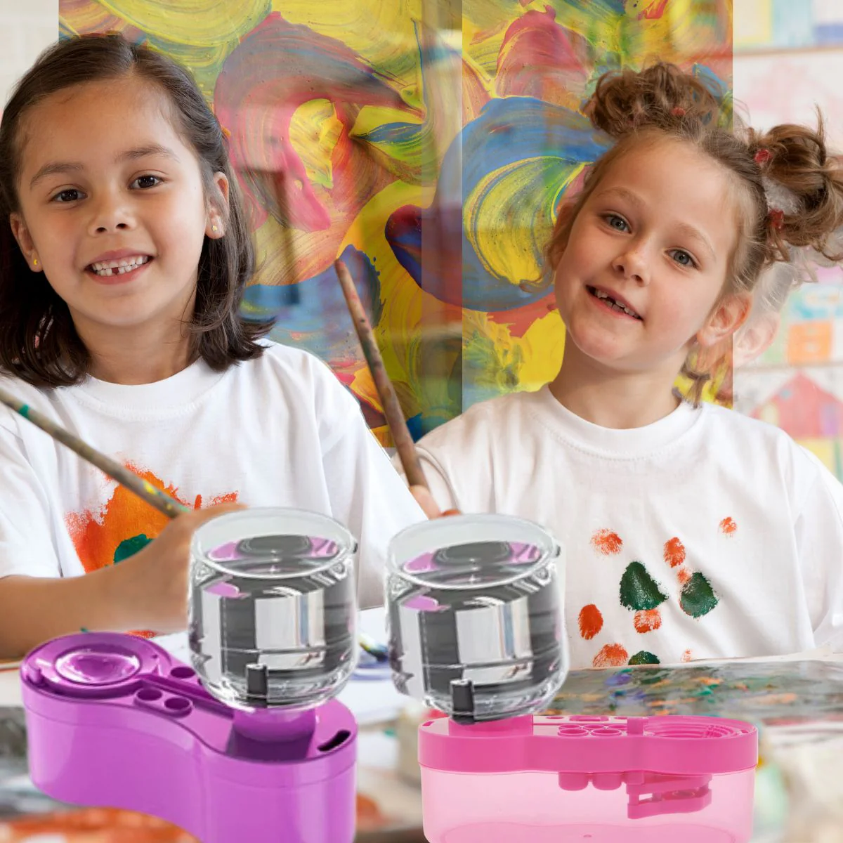 Peinture enfant | Godet pour le nettoyage du pinceau sans dégat🎨 – Image 4
