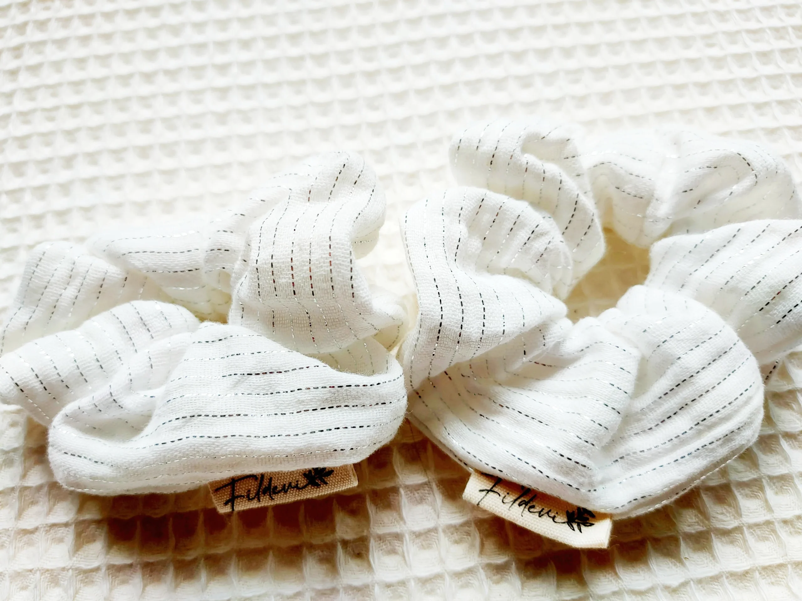 Petit Chouchou Blanc Lurex