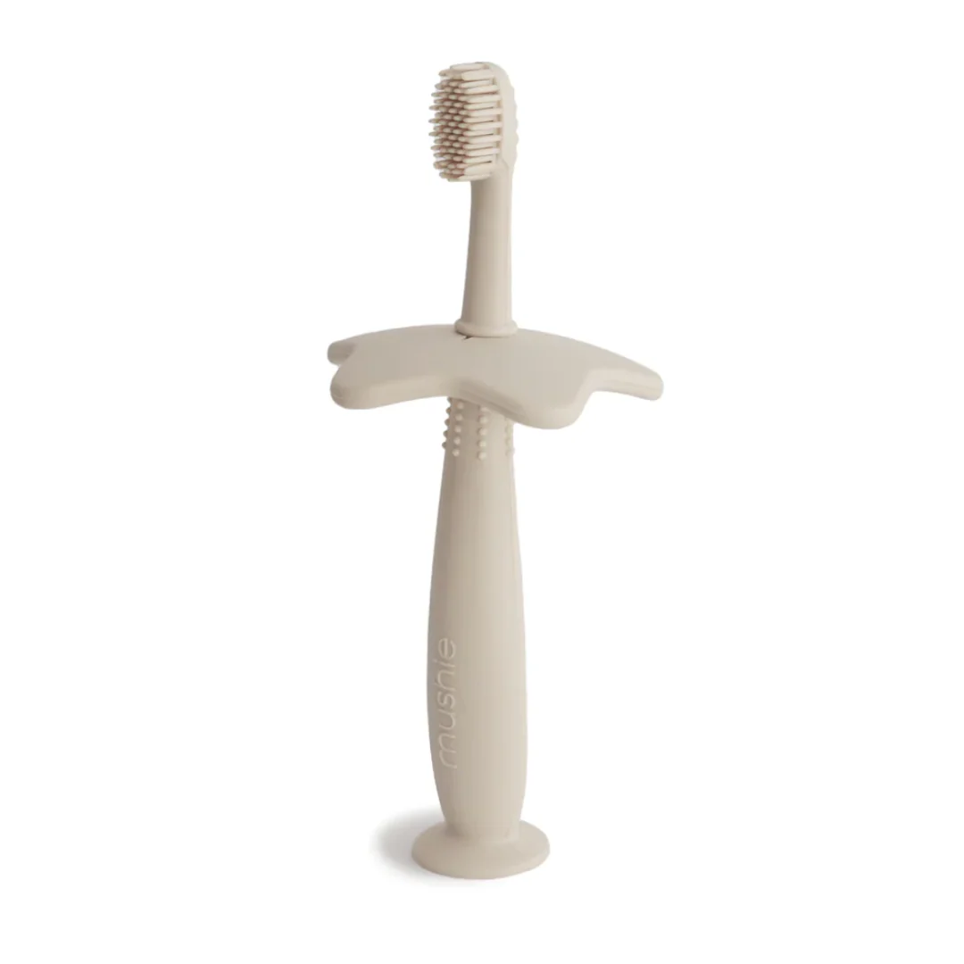 Brosse à dents silicone ivoire