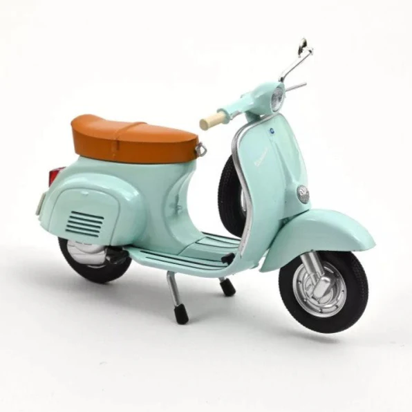Vespa 50 N 1969 miniature 1/18 bleu aigue-marine