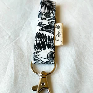 Porte Clés Jungle Noir Et Blanc
