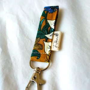 Porte Clés Moutarde Fleuri