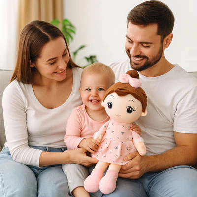 Poupée fille et poupée chiffon: DOUCEUR-CÂLINE™🧸 – Image 5