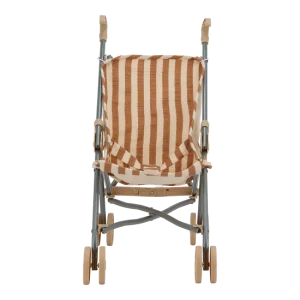 Poussette poupée - gaze rayures larges - petit amour