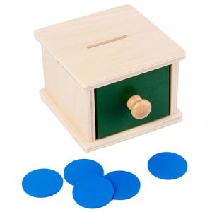 Boite à Pièces en Bois Montessori