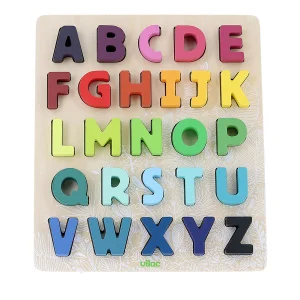 Puzzle Alphabet en Bois Montessori à Encastrer – 2 ans