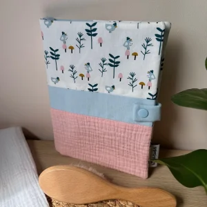 Protège carnet de santé thème oiseaux (avec prénom)