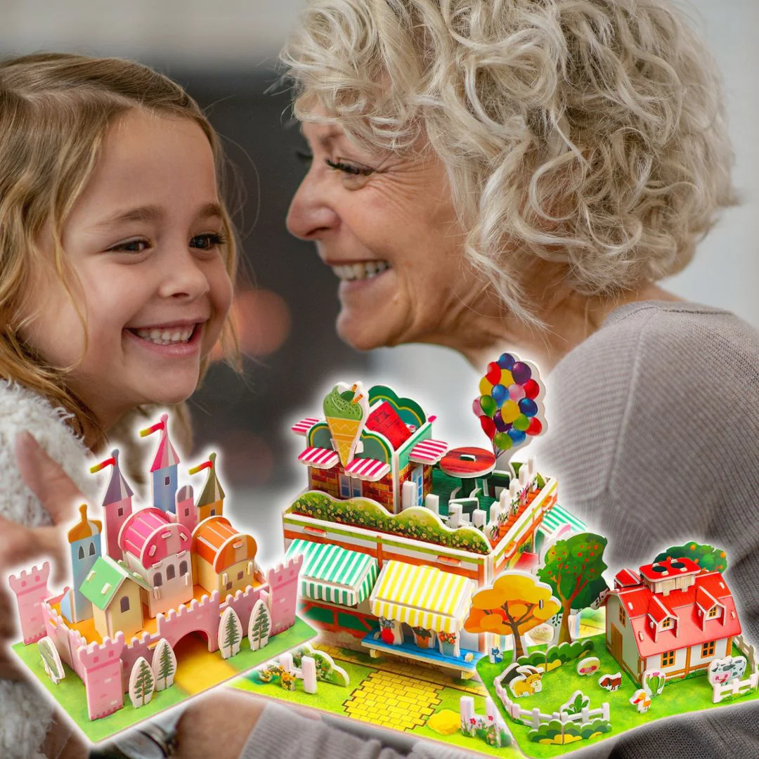 Puzzle 3D : kit de construction MONTESSORIđź§©