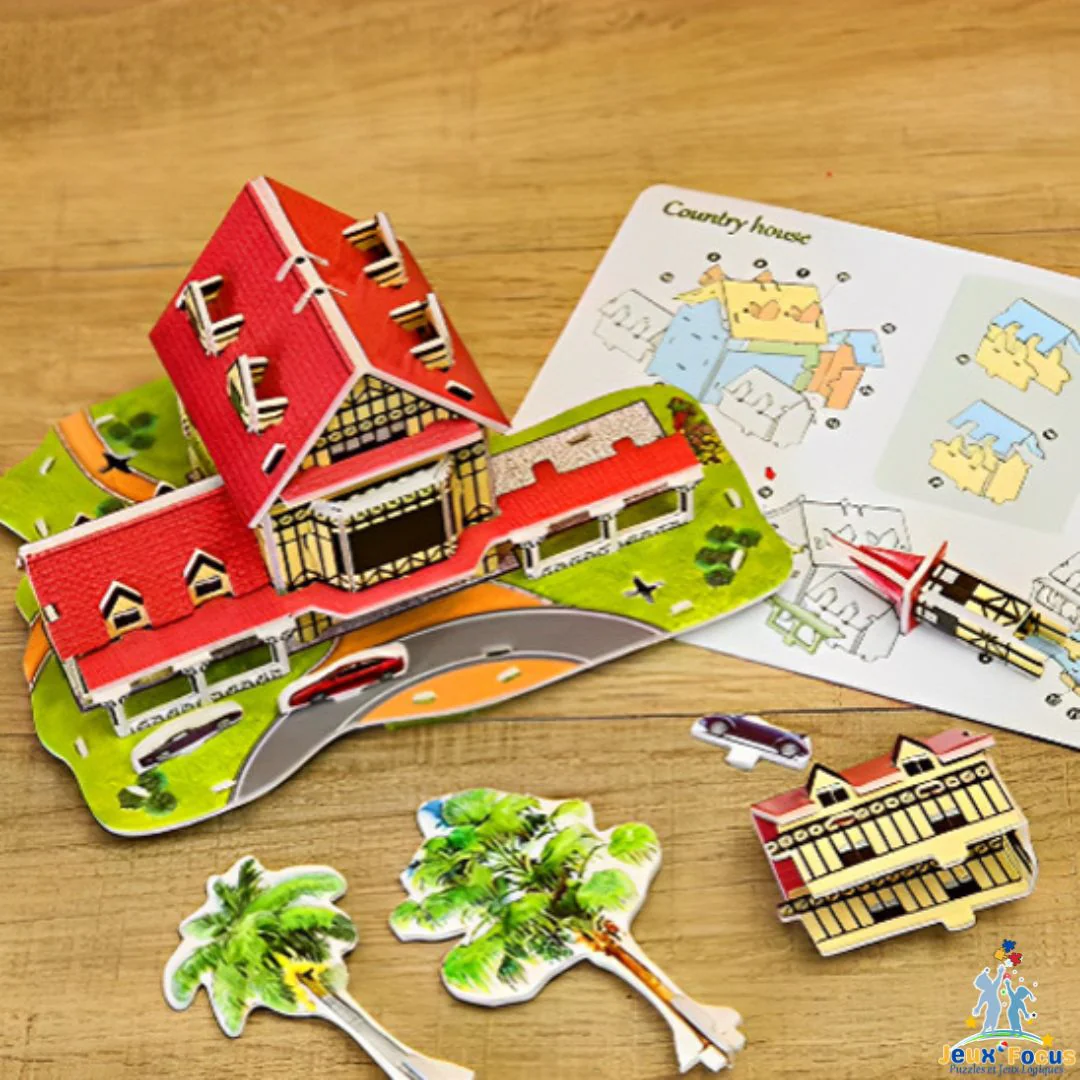 Puzzle 3D | Les 6 Maisonnettes 3D🏠en carton rigide🧩 – Image 5