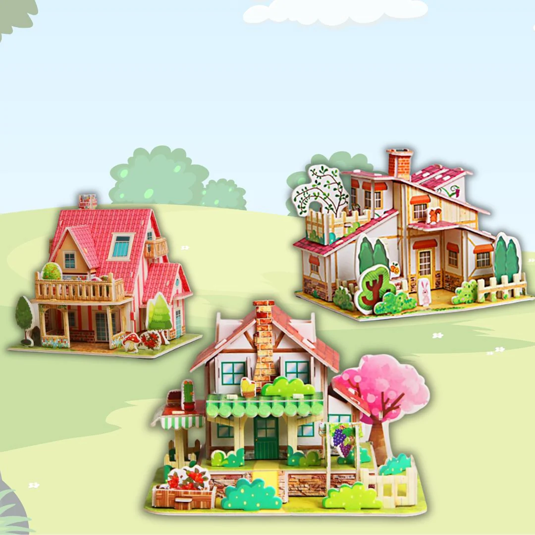 Puzzle 3D | Les 6 Maisonnettes 3D🏠en carton rigide🧩 – Image 7