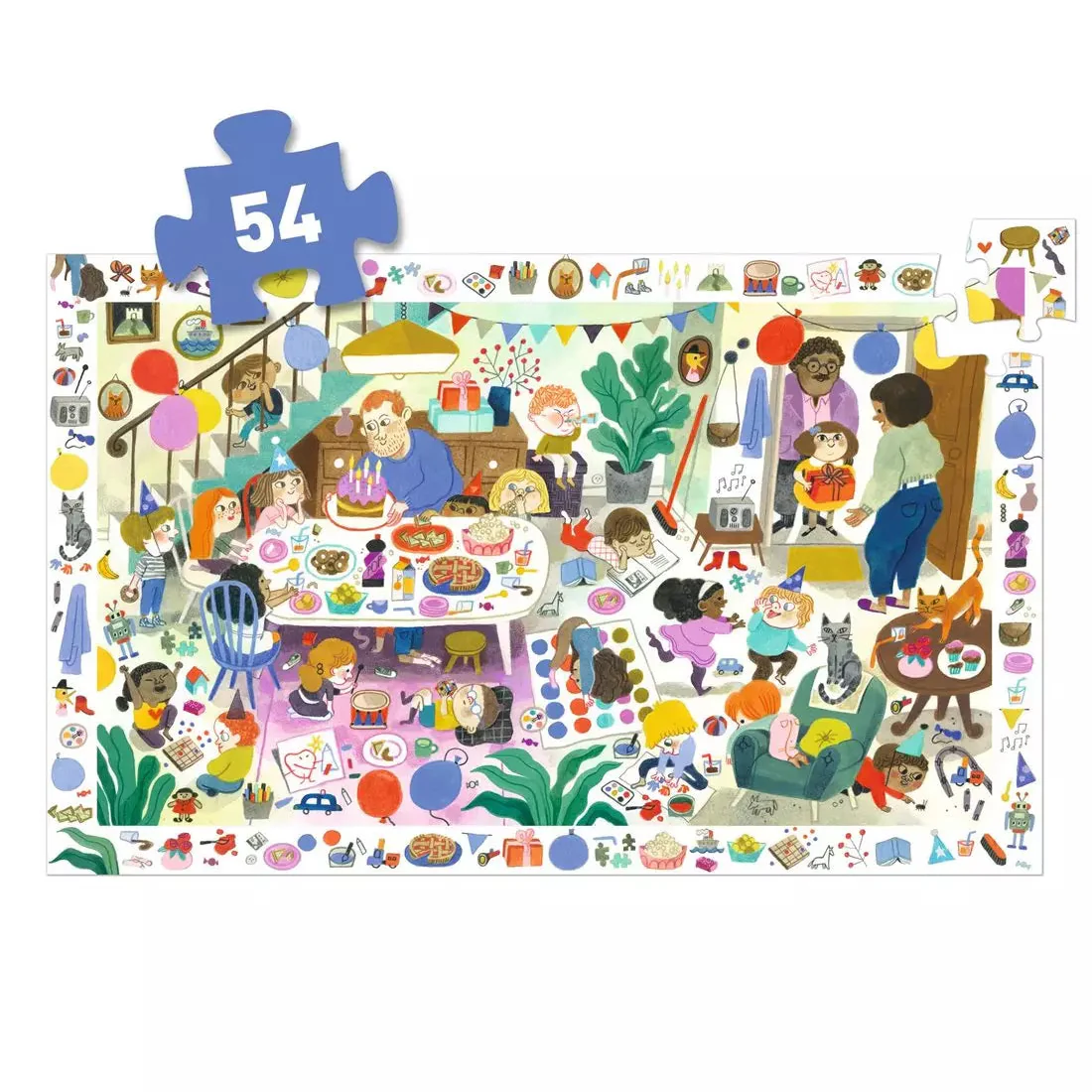 Puzzle d'observation Fête d'anniversaire 54 pièces 4 ans – Image 2