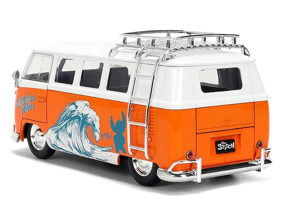 Combi Volkswagen 1961 Lilo & Stitch miniature 1/24 orange – Image 4