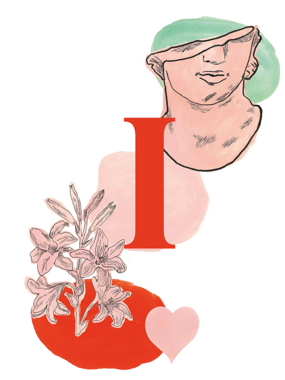 Cadre Lettre I - Alphabet illustré Mary Clerté – Image 3