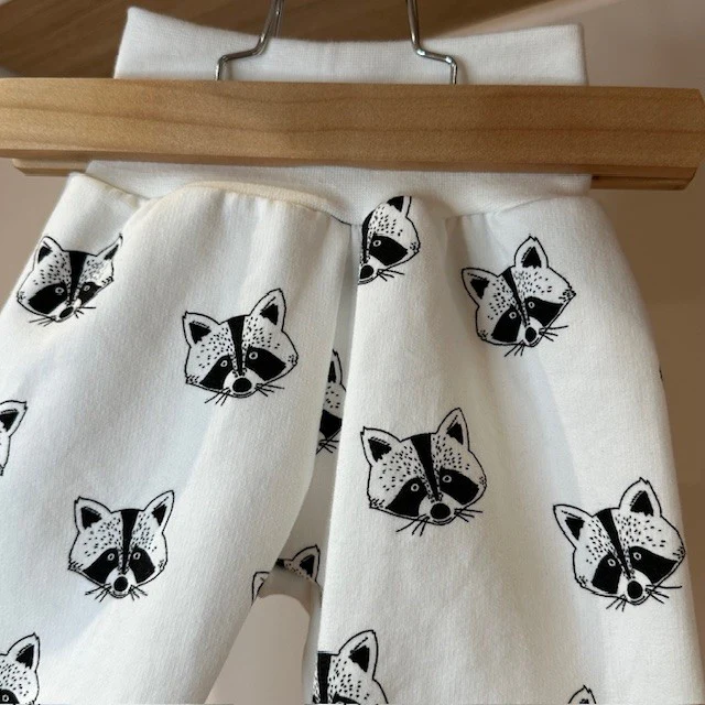 Sarouel jersey molleton raton laveur fond écru – Image 2