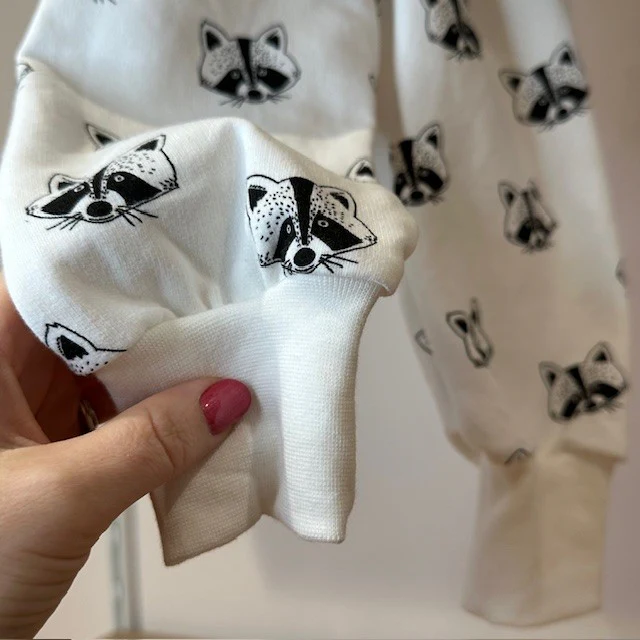 Sarouel jersey molleton raton laveur fond écru – Image 3