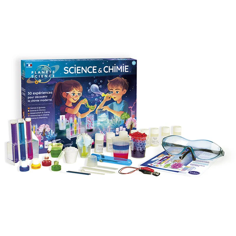 Kit Chimie Enfant: 30 expériences scientifiques (10+)