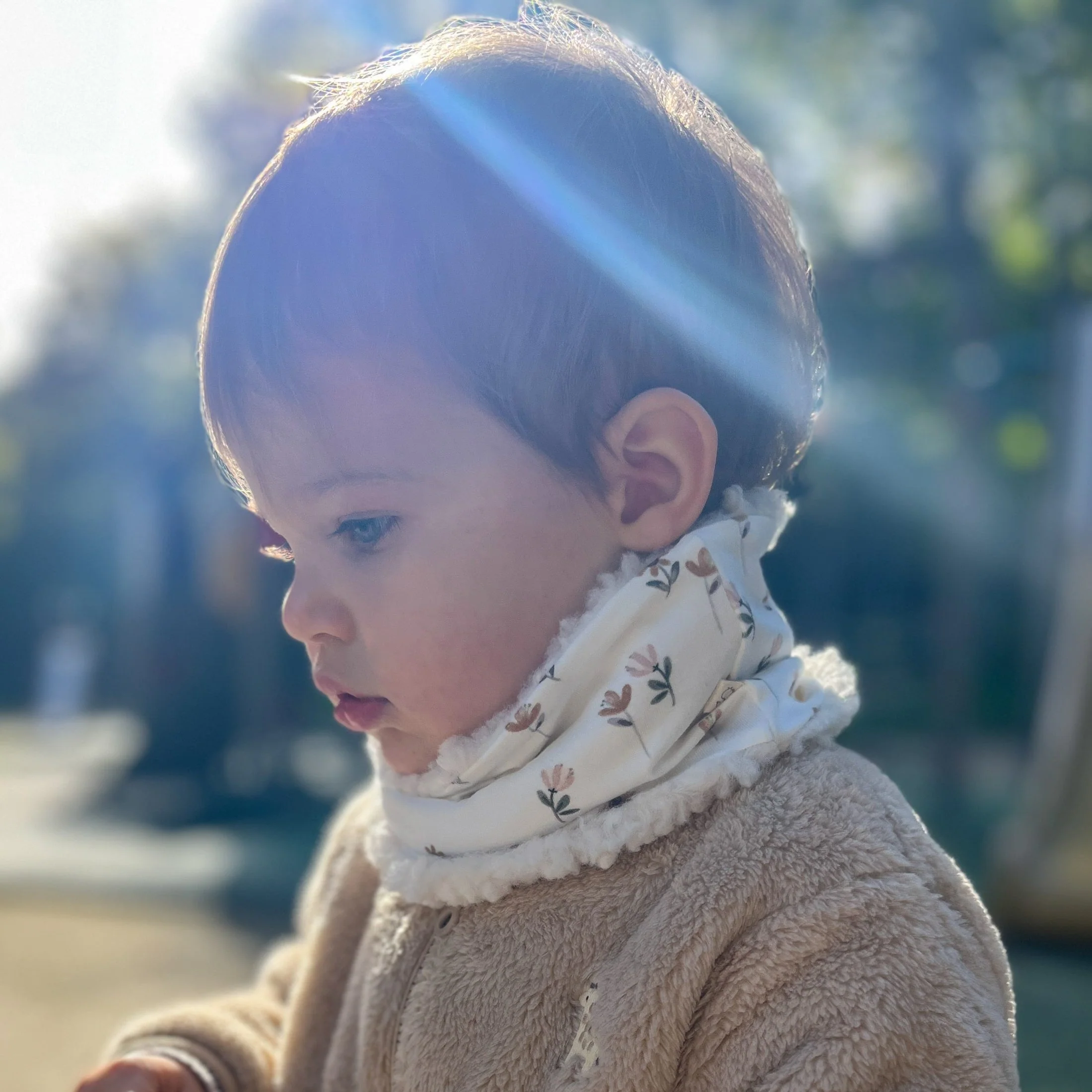Tour de cou bébé et enfant en jersey et sherpa – Image 8