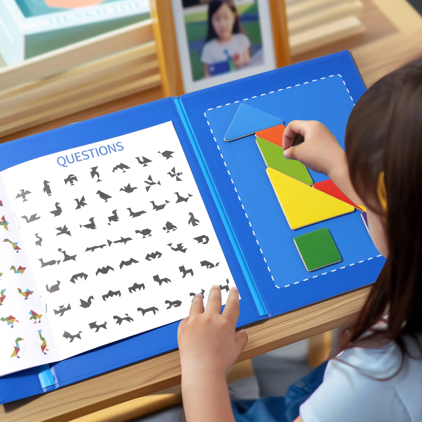 Tangram Montessori Logique''7Blocs™'' | 294 problèmes & solutions (Dès 3+ans) – Image 4