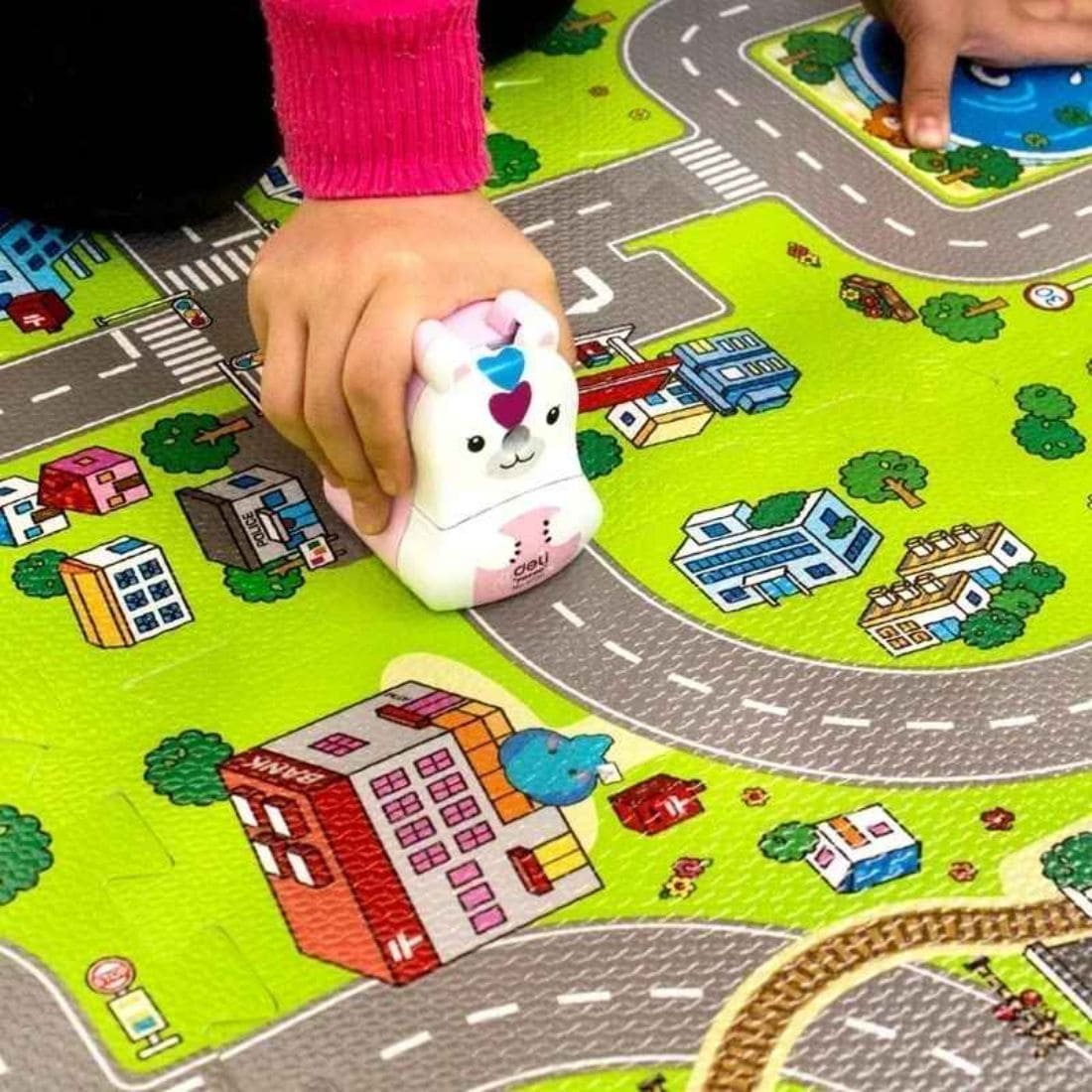 TAPIS CIRCUIT VOITURE | Tapis puzzle en mousse avec routes🧩 – Image 6