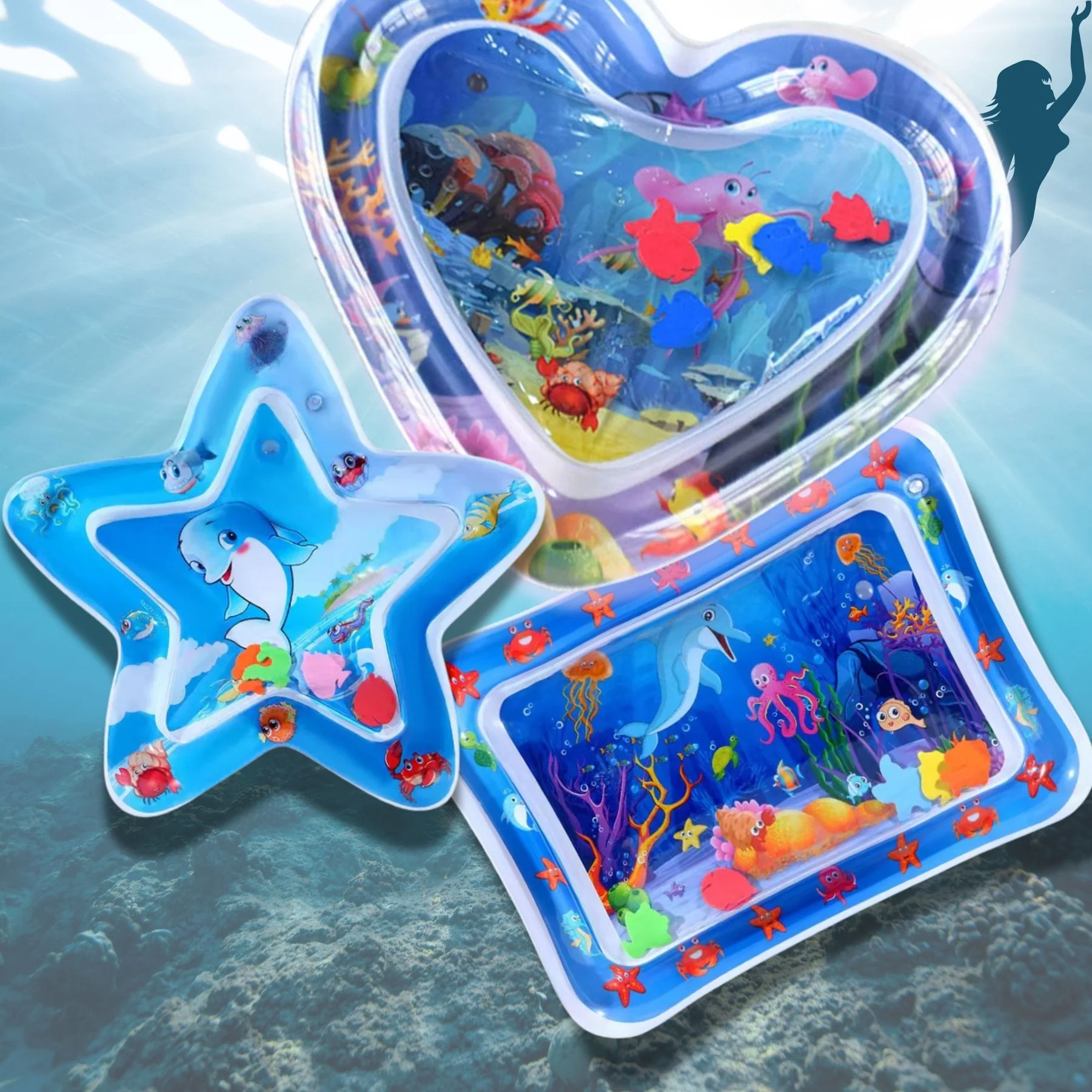 Tapis d'Eau Bébé 💧Jouet d'Exercice pour bébé – Image 9