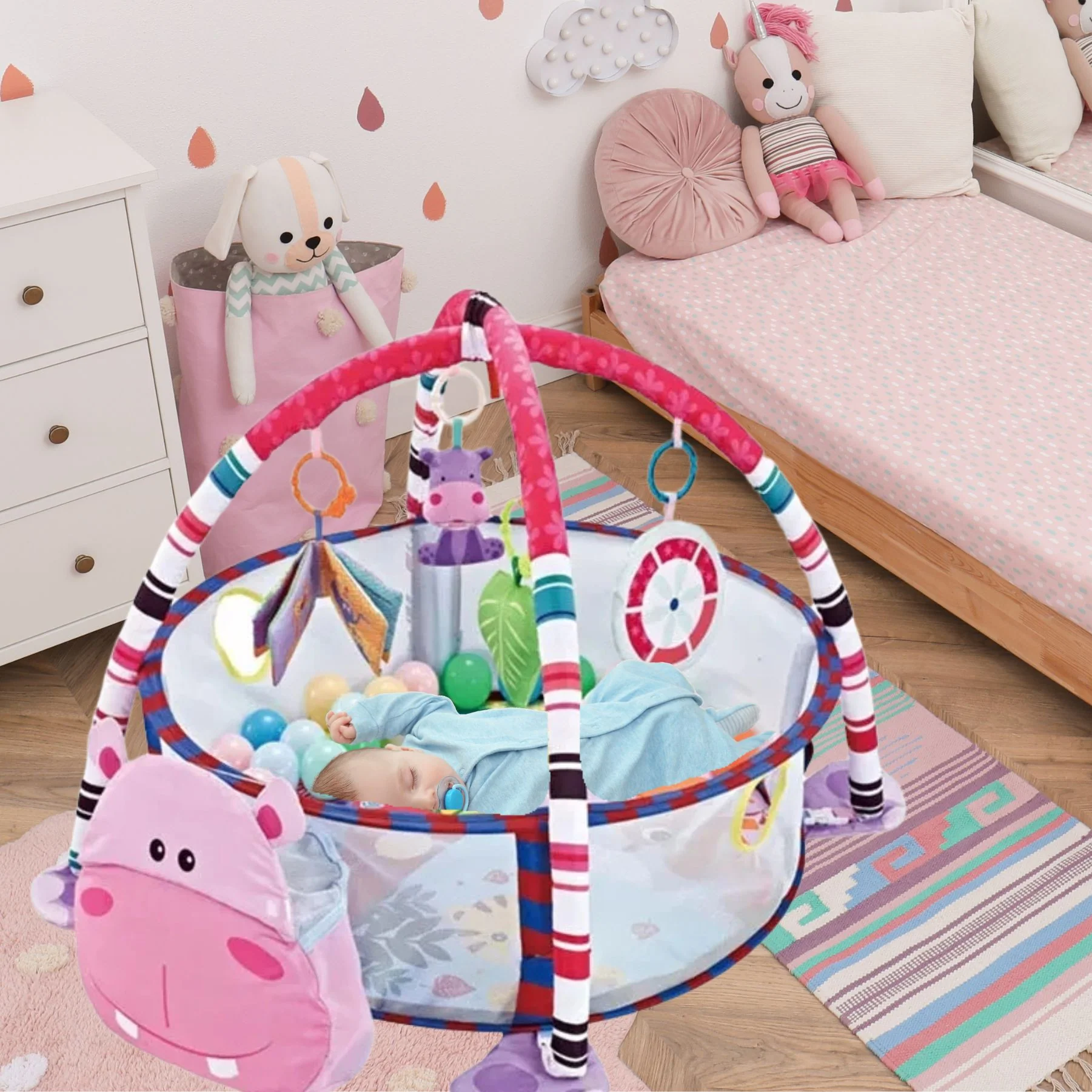 TAPIS EVEIL BEBE: L'arène de sport de bébé – Image 3